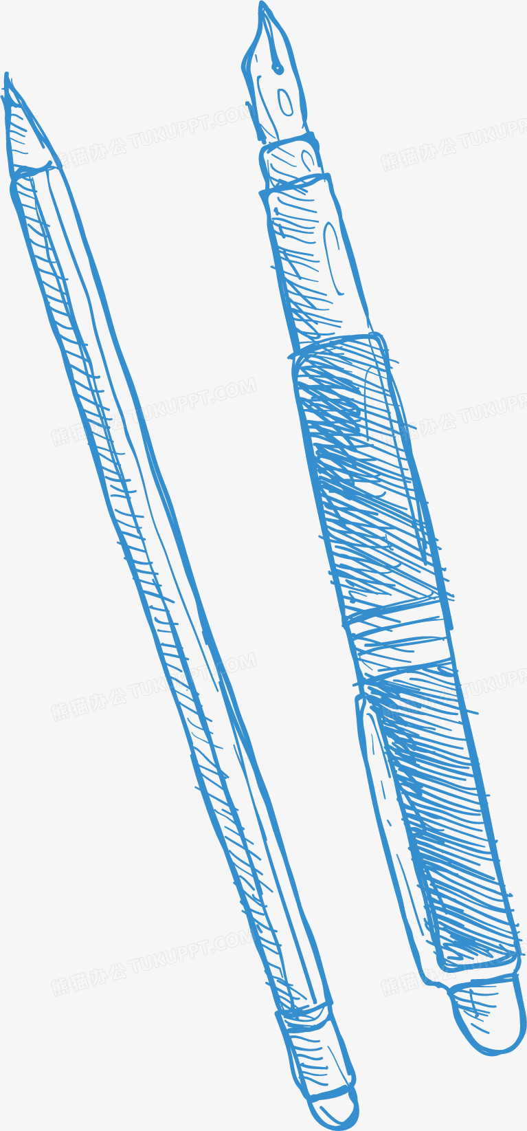 内容为钢笔png矢量素材 格式为 ai