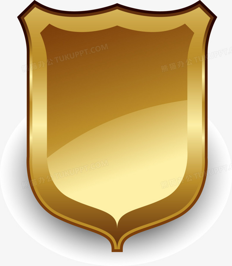 金色胸章png图片素材下载_胸章png_熊猫办公