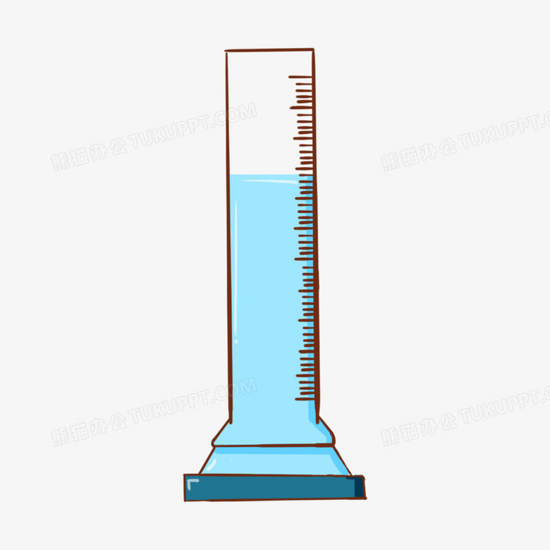卡通手绘量筒元素