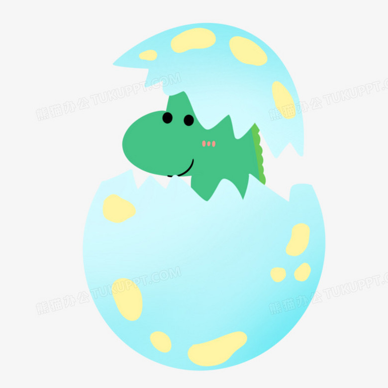 恐龙蛋简笔画彩色简单图片