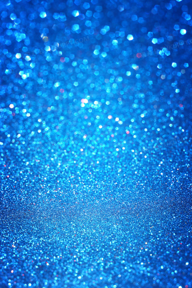蓝色梦幻光斑背景