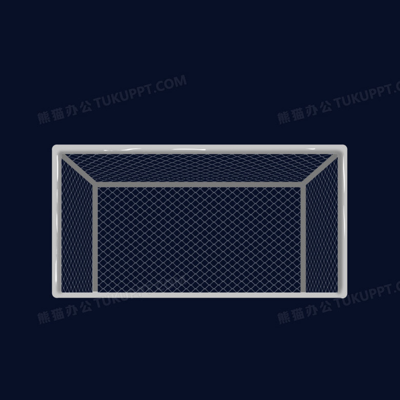 本作品全称为《卡通手绘白色足球门框元素》,使用 adobe photoshop cc