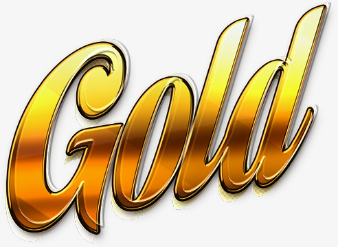 gold字体金色星光大道