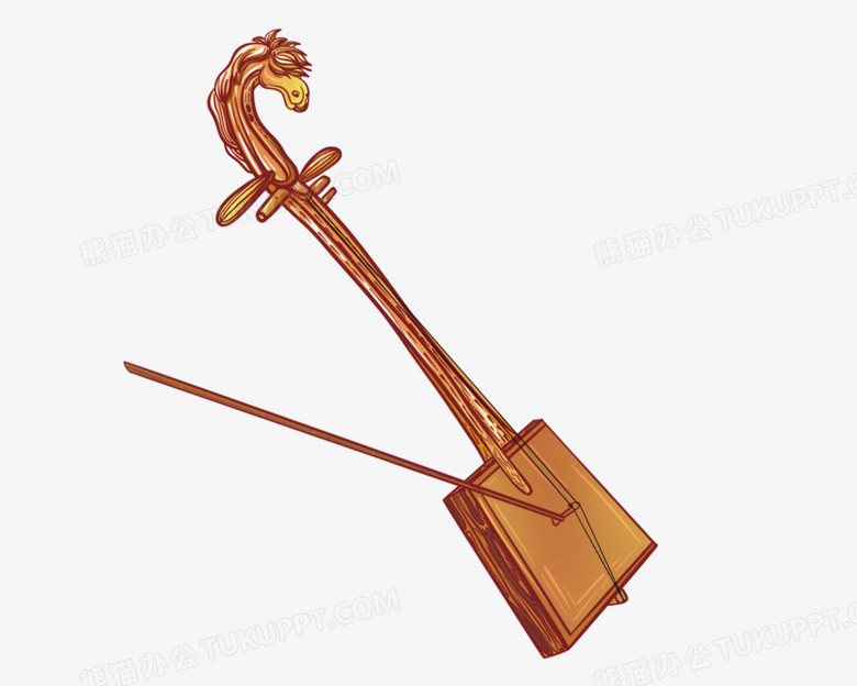 本作品全称为《卡通手绘乐器音乐马头琴元素》,使用 adobe photoshop