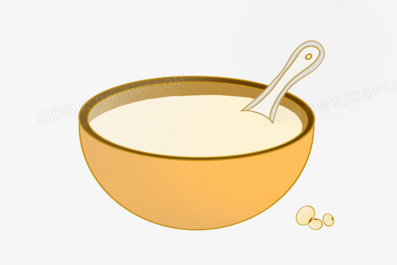 手绘豆浆手绘免抠元素