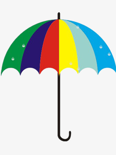 在整个配色上使用彩色作为基础色调,设计了卡通彩虹伞,整体呈现出了