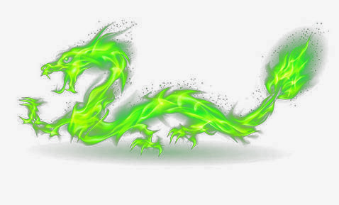 绿龙免抠png图片素材下载_火焰png_熊猫办公