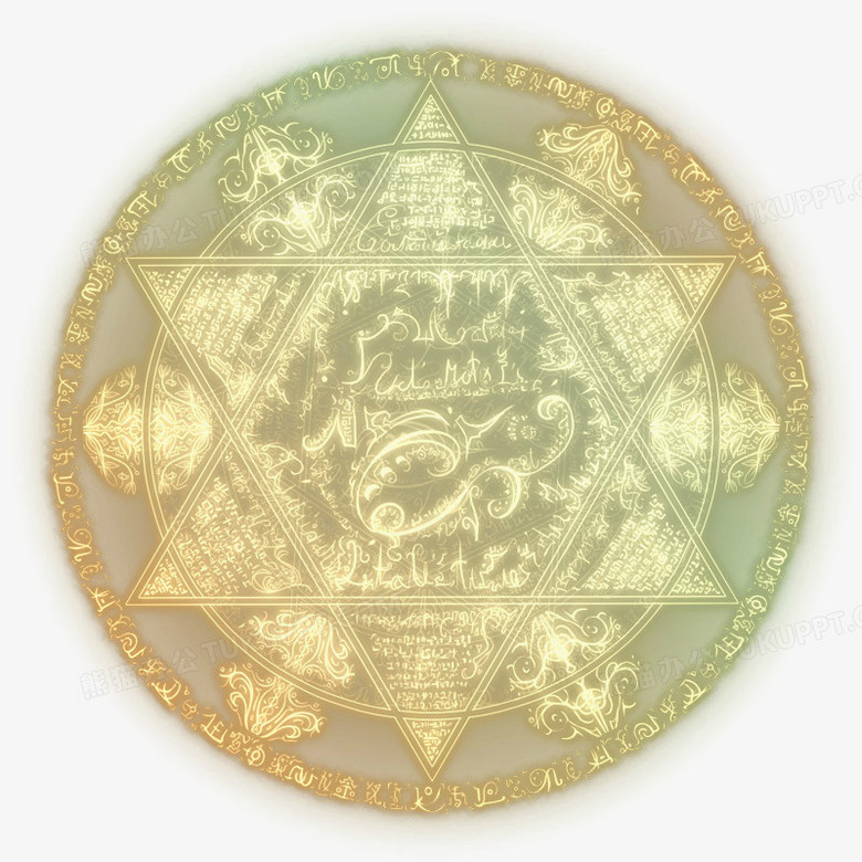 本作品全称为《金色扁平风华丽的魔法旋转按钮元素》,在整个配色上