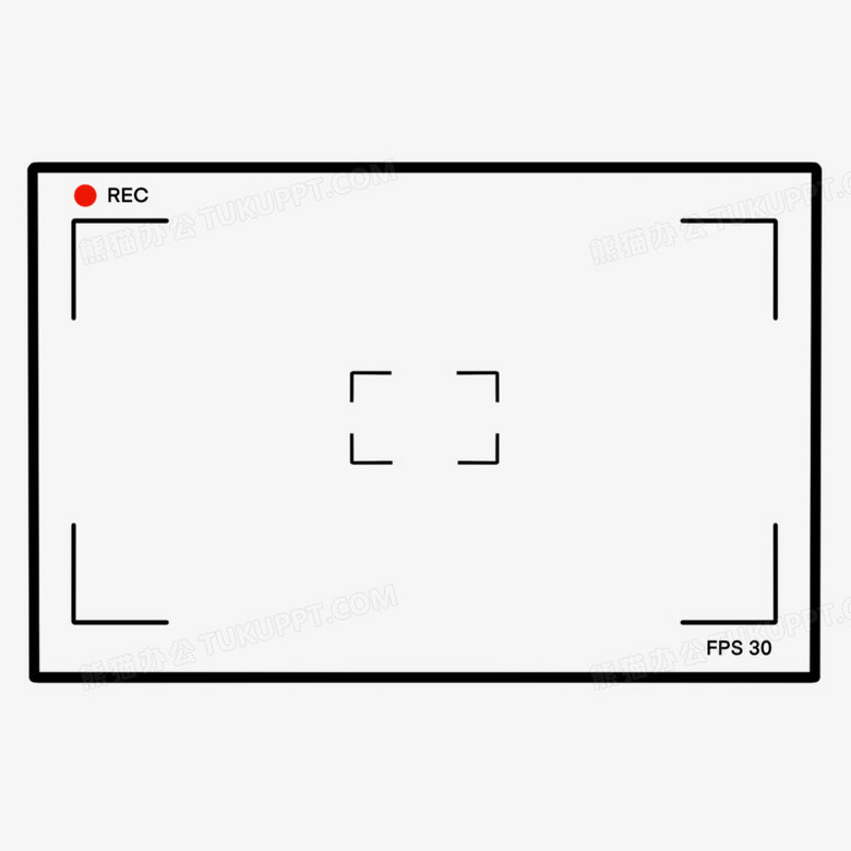 录像边框免抠素材