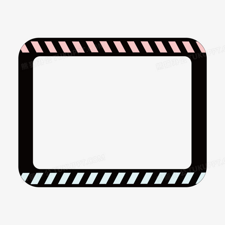 ins风炫彩录像框免抠元素png图片素材下载_炫彩png_熊猫办公