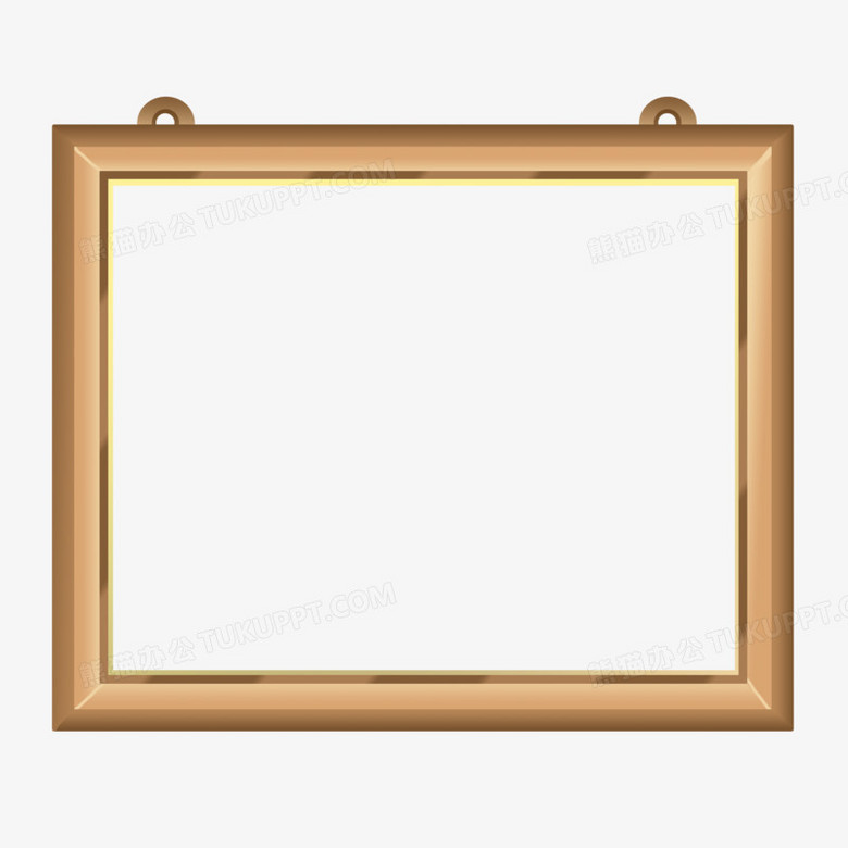 手绘写实风格木质相框边框免抠元素png图片素材下载_手绘png_熊猫办公
