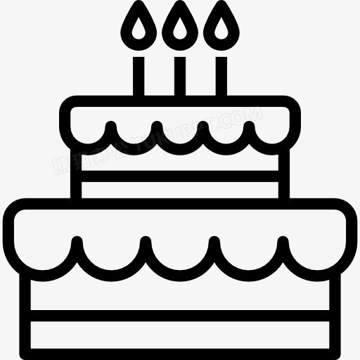 生日蛋糕图标