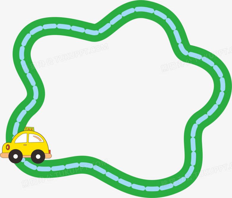 绿色汽车边框