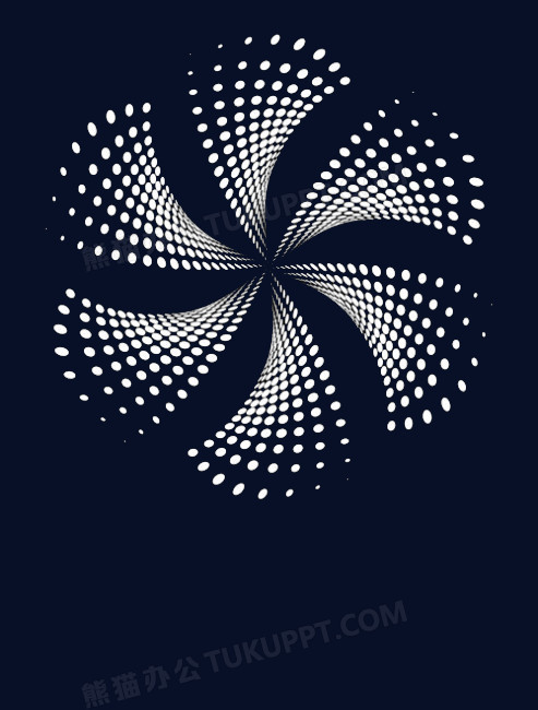 矢量圆形旋转图形