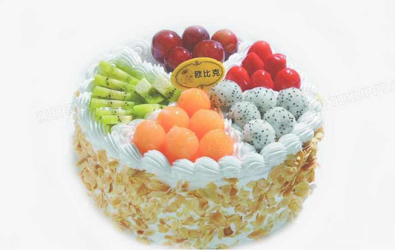 水果燕麦圆形蛋糕