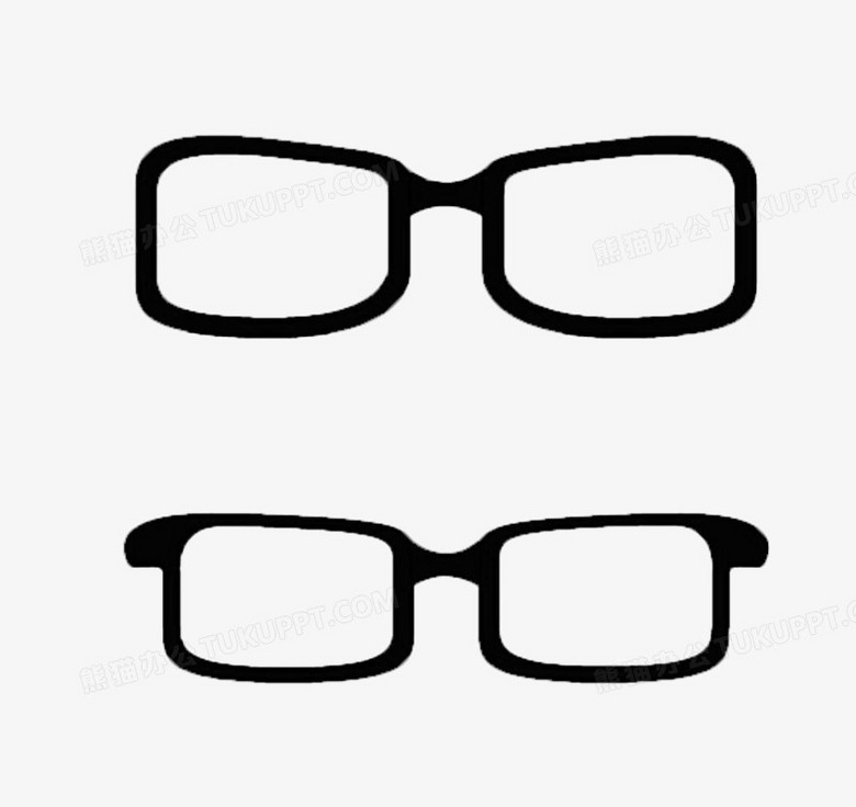 眼镜镜框近视png图片素材下载_眼镜png_熊猫办公