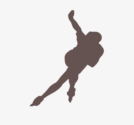 轮滑剪影png图片素材下载_剪影png_熊猫办公