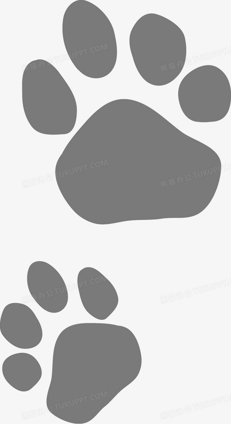 熊猫的脚印像什么形状图片