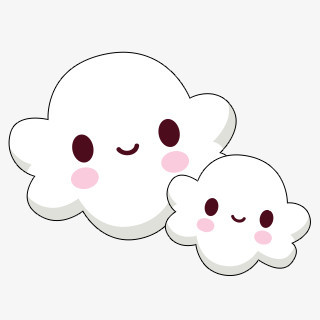 萌版卡通白云