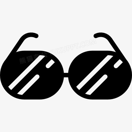 大墨镜图标png图片素材下载_图标png_熊猫办公