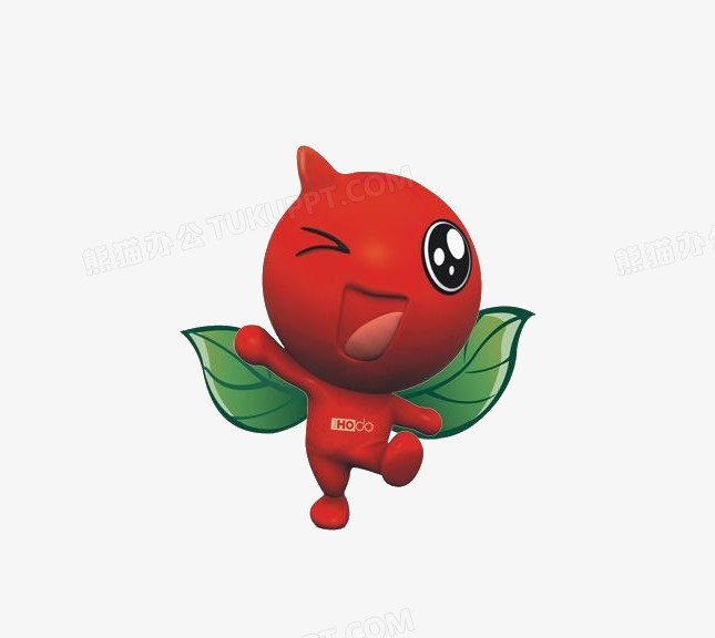 卡通红豆