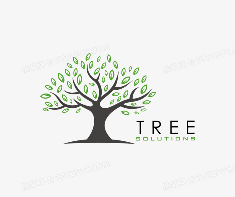 树的精美logo设计PNG图片素材下载_设计PNG_熊猫办公