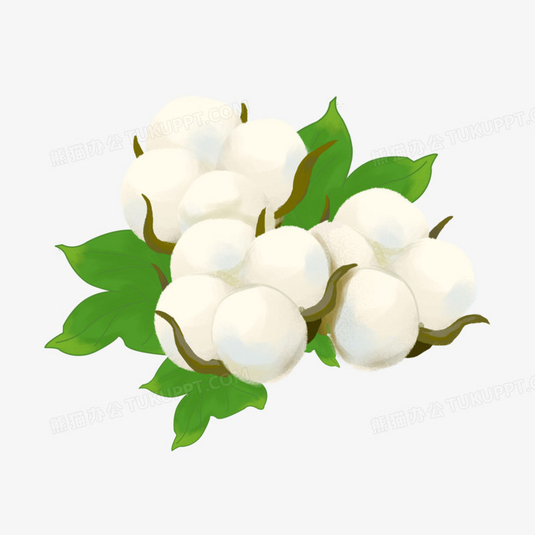 手绘卡通棉花免抠素材