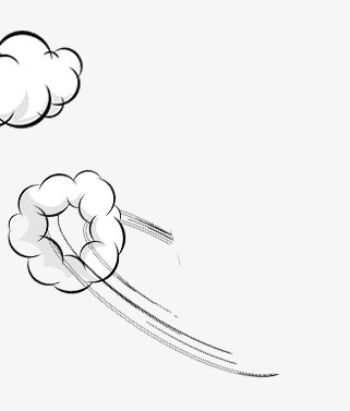 卡通手绘云