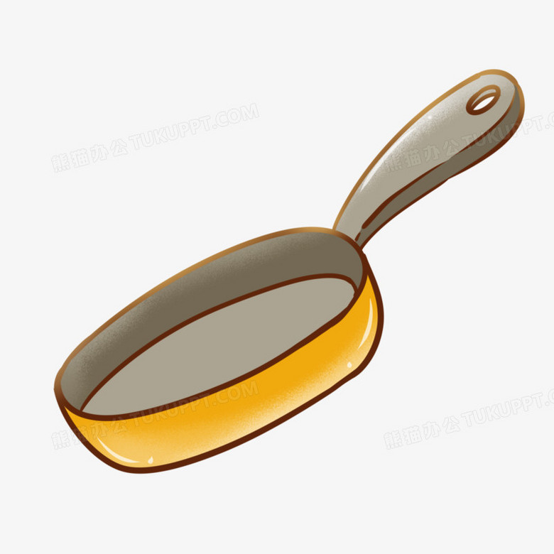 卡通手绘平底锅元素