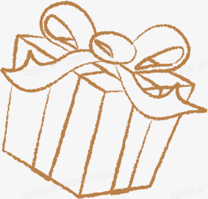 卡通手绘线条礼盒