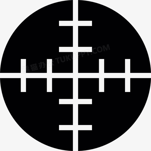 枪射击的目标图标