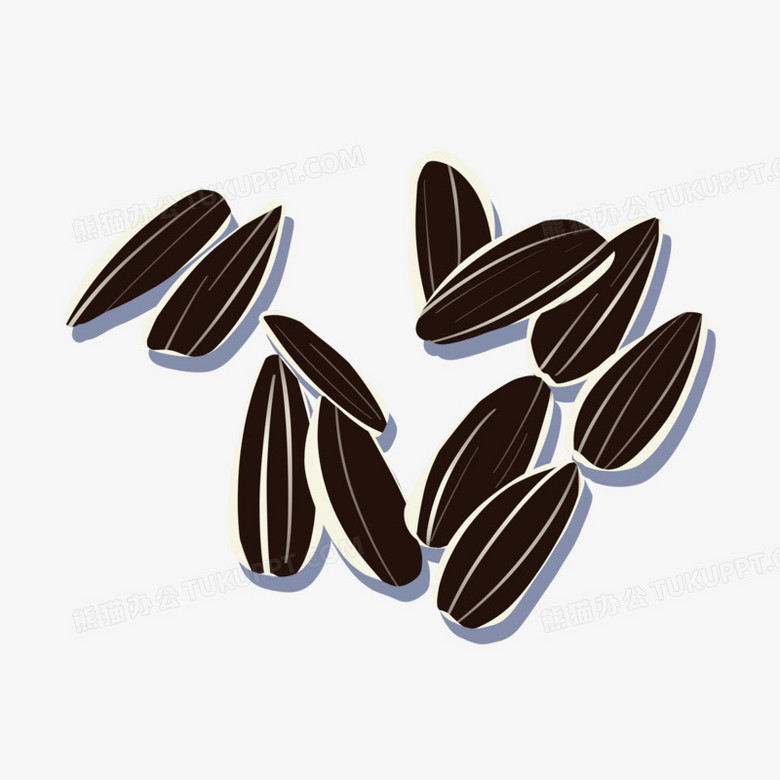 手绘卡通坚果瓜子元素