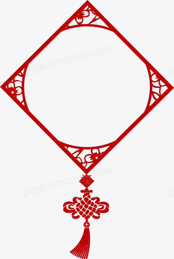 挂件创意元素》,在整个配色上使用红色作为基础色调,设计了中国结挂件