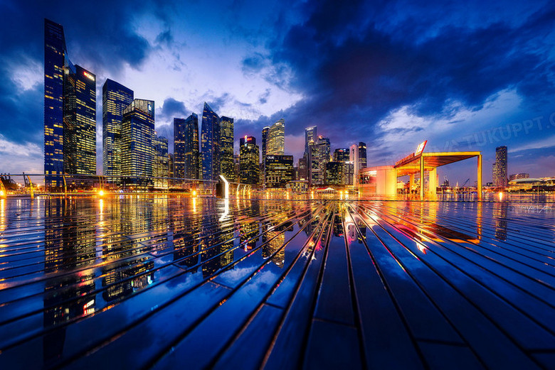 高清都市城市夜景