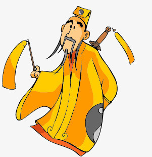 设计了古代走江湖的作法道士,整体呈现卡通风