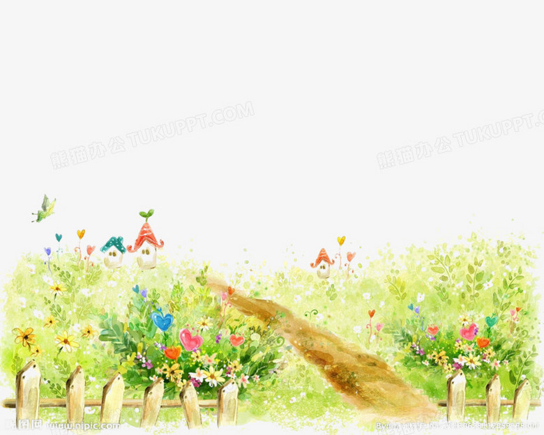 春天里的小路png图片素材下载 春天png 熊猫办公