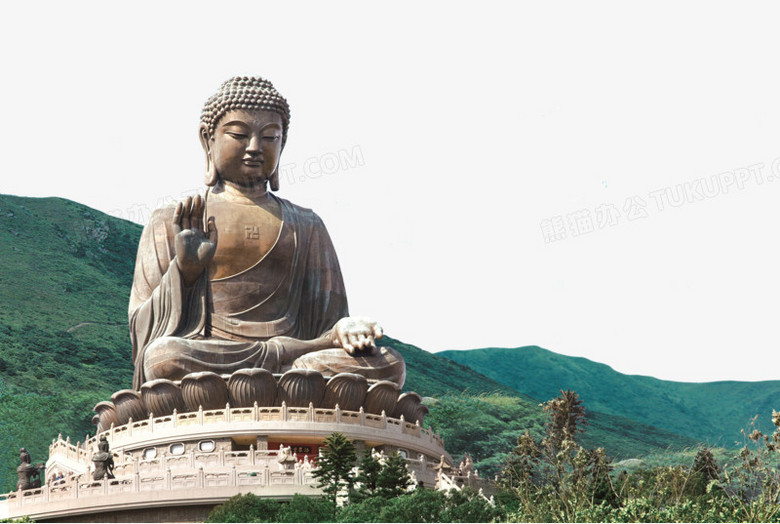 著名景点香港大屿山佛像png图片素材下载 景点png 熊猫办公