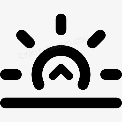 闪亮的日出图标