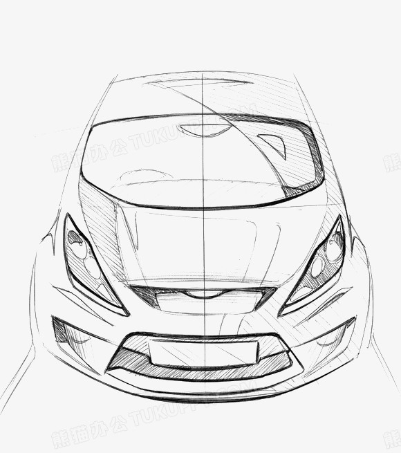 素描汽车