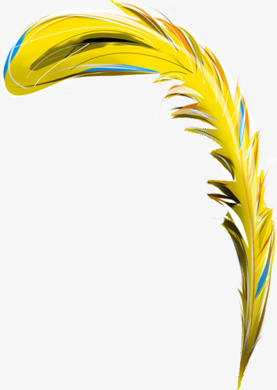 卡通黄色羽毛尾巴png图片素材下载_卡通png_熊猫办公