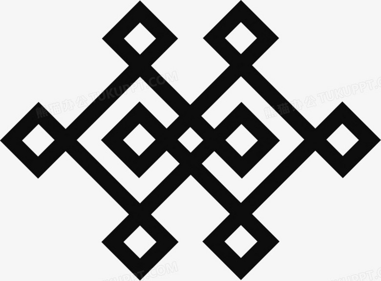 黑色菱形花纹矢量