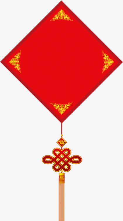 红色喜庆方正形边框