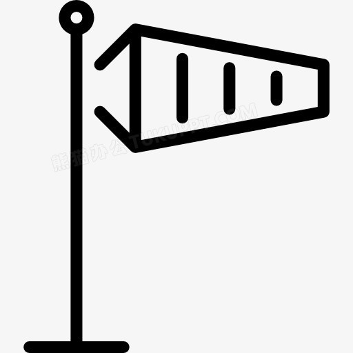 本作品内容为风向袋图标,   