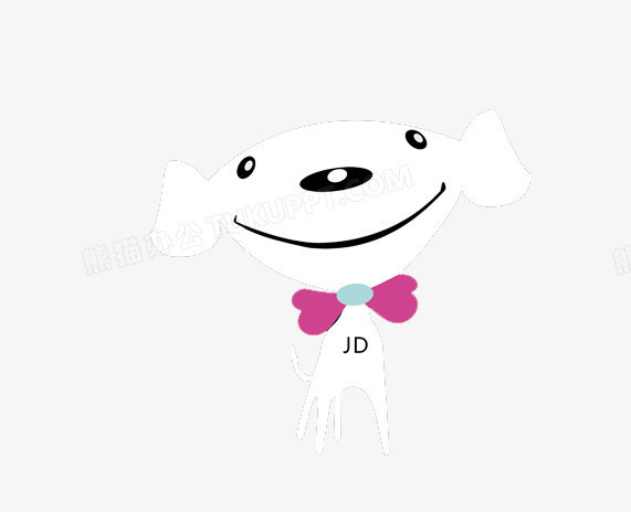 白色可爱京东狗