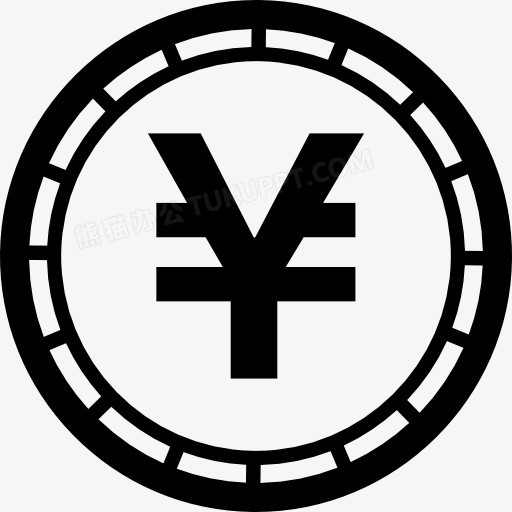 货币日元硬币图标