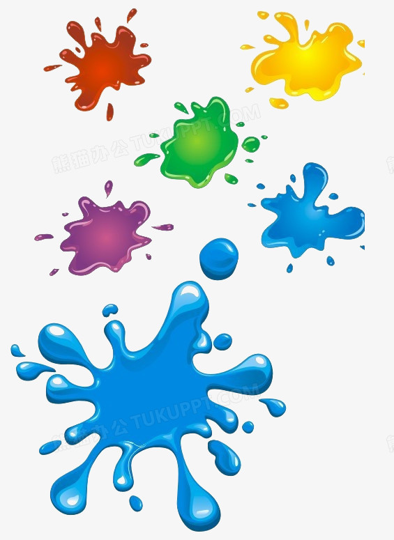 彩墨水滴图片素材