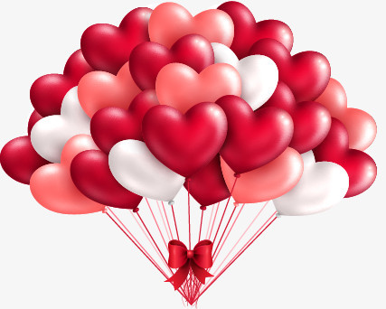 心形气球矢量素材
