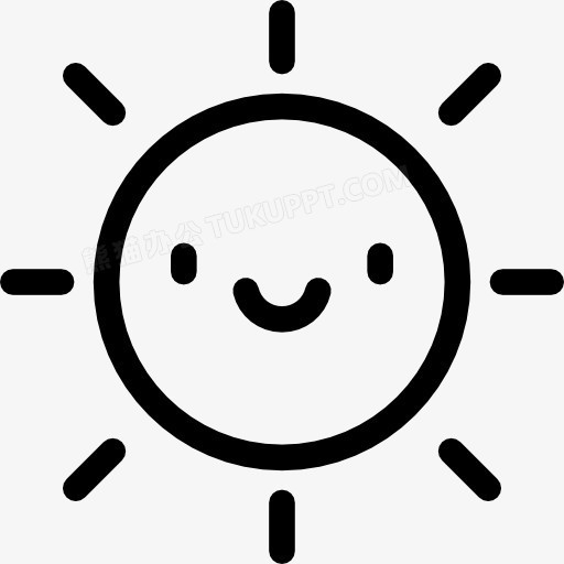 快乐的阳光图标