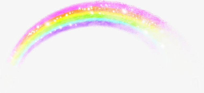 彩绘彩虹美景手绘