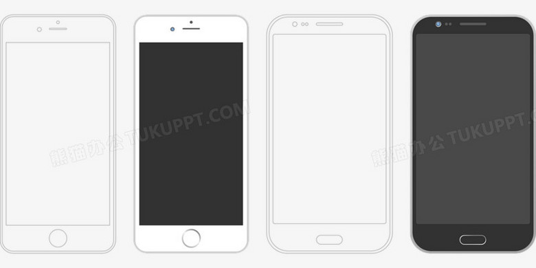 手机框架PNG图片素材下载_框架PNG_熊猫办公